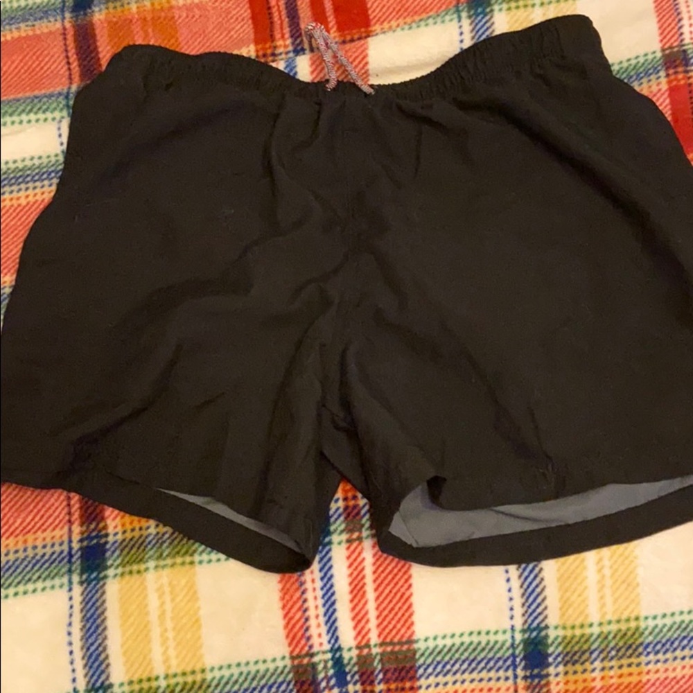 Black short shorts swimming trunks